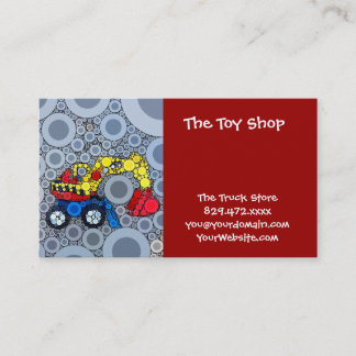 Cool Kids Construction Truck Excavator Digger Business Card