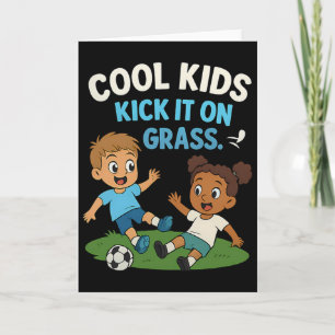 Cool Kids Kick It On Gr Youth Soccer Graphic Card