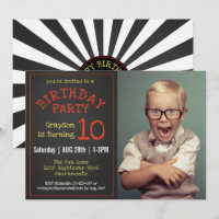 Cool Kids Photo Chalkboard Birthday Party