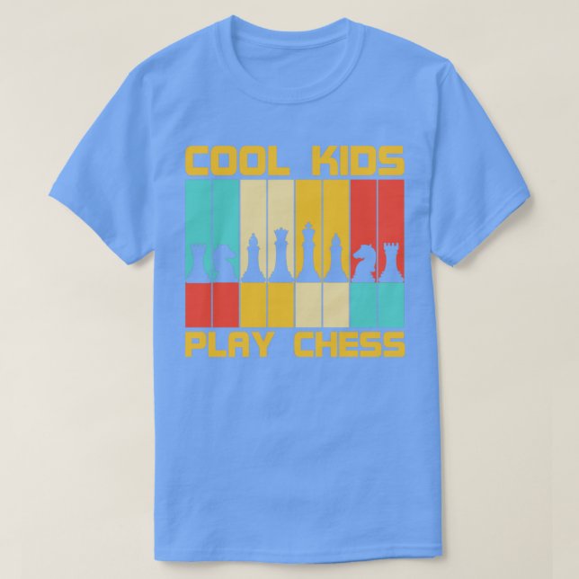 Cool Kids Play Chess Chess Pieces Chess Player T-Shirt (Design Front)