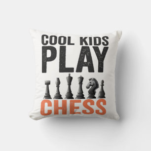 Cool kids Play Chess Funny Chess Board Lovers Gift Cushion