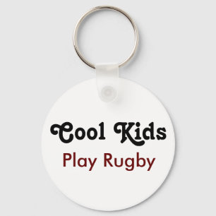 Cool Kids Play Rugby T Shirt Key Ring