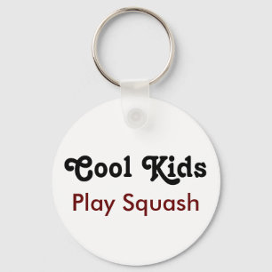 Cool Kids Play Squash Key Ring