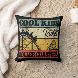 Cool Kids Ride Roller Coasters Funny Coaster Train Cushion