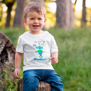 Cool Kids Robot Learning From Reading Personalised Baby T-Shirt