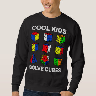 Cool Kids Solve Cubes Funny Speedcubing Speedsolvi Sweatshirt