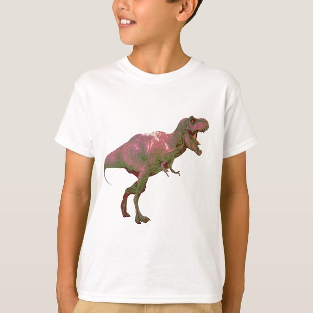 cool kids T-Rex dinosaur graphic t-shirt design (Front)
