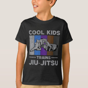 Cool Kids Trains Jiu-Jitsu Vintage BJJ Brazilian T-Shirt