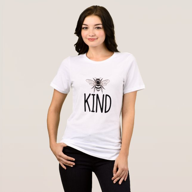  Cool Kind Bee Unisex  Tri-Blend Shirt (Front Full)