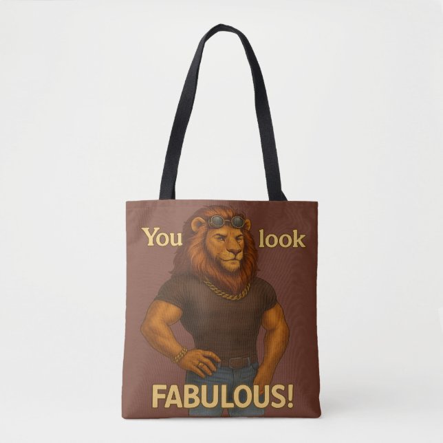 Cool King Lion – Effortlessly Fabulous Tote Bag (Front)