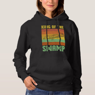Cool King Of The Swamps Crocodile Swamp Hoodie