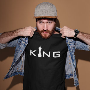 Cool King Typography Chess Player T-Shirt