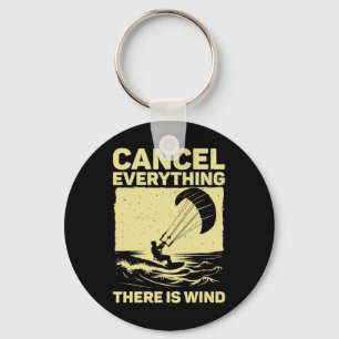 Cool Kitesurfing Art For Men Women Kite Surfing Ki Key Ring