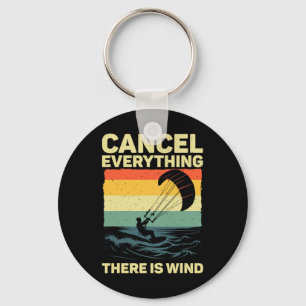 Cool Kitesurfing Art For Men Women Kite Surfing Ki Key Ring