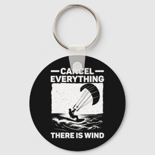 Cool Kitesurfing Art For Men Women Kite Surfing Ki Key Ring