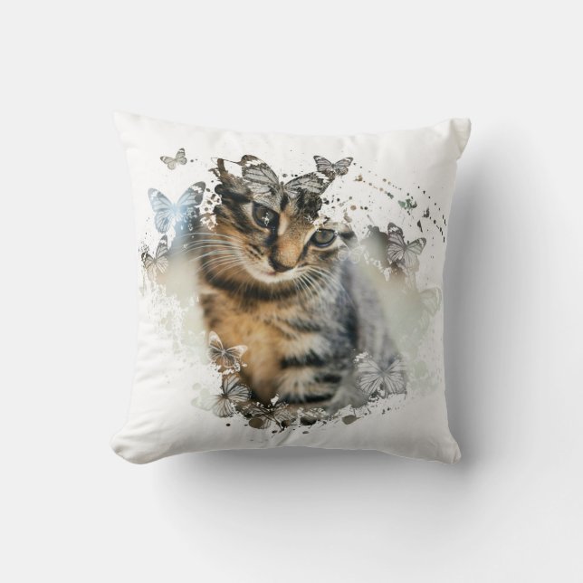 Cool Kitten Design Cushion (Front)