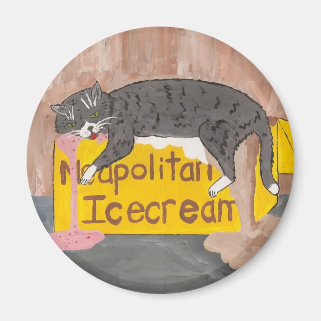 Cool Kitty Magnet (Front)