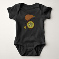 Cool Kiwi Bird on Kiwi Fruit Design