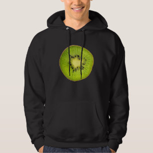 Cool Kiwi Slice Outfit Illustration Graphic Desig Hoodie