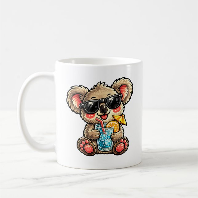 Cool Koala Drink Coffee Mug (Left)
