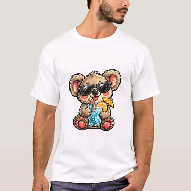 Cool Koala Drink T-Shirt (Front)