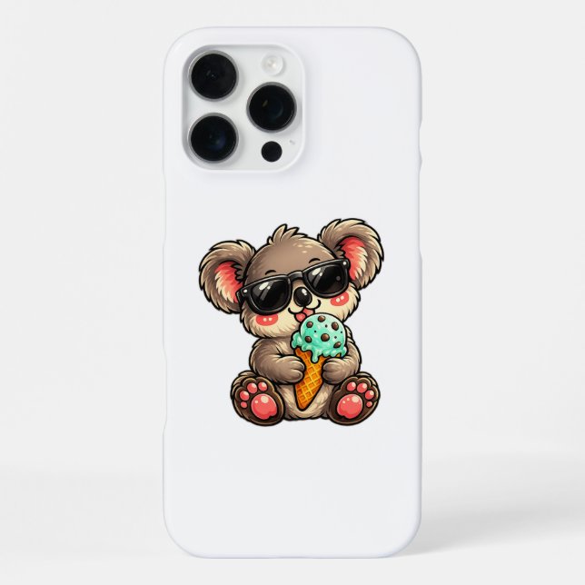 Cool Koala Ice Cream iPhone Case (Back)