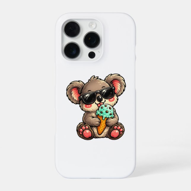 Cool Koala Ice Cream iPhone Case (Back)