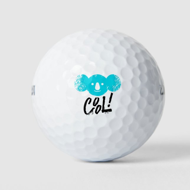 Cool Koala Support Australia Wildlife Australia Golf Balls (Front)