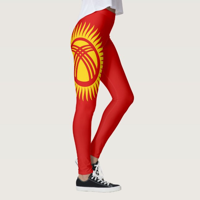 Cool Kyrgyzstan Flag Fashion Leggings (Right)