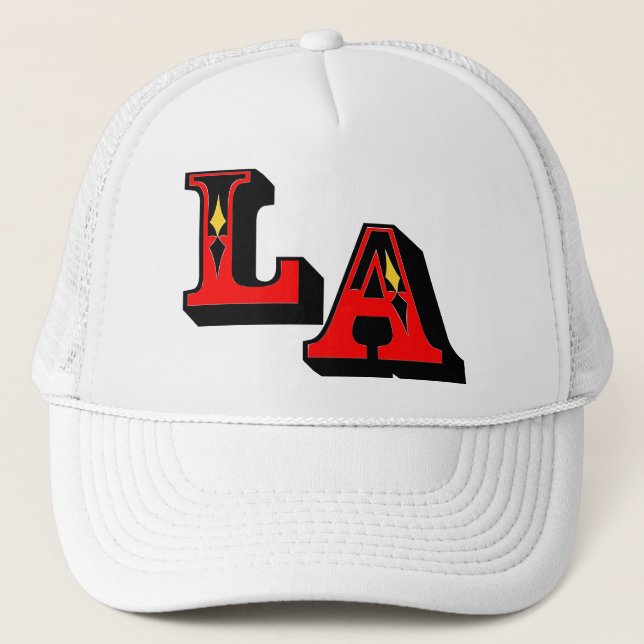 •°♥§Cool LA Logo Stylish Trucker Hat§♥°• Hat (Front)