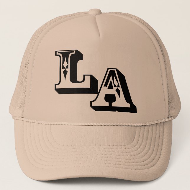 •°♥§Cool LA Logo Stylish Trucker Hat§♥°• Hat (Front)