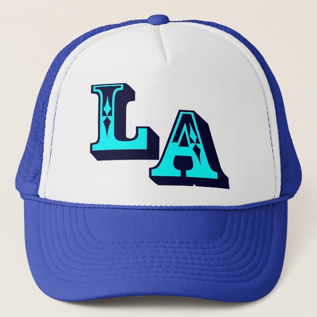 •°♥§Cool LA Logo Stylish Trucker Hat§♥°• Hat (Front)