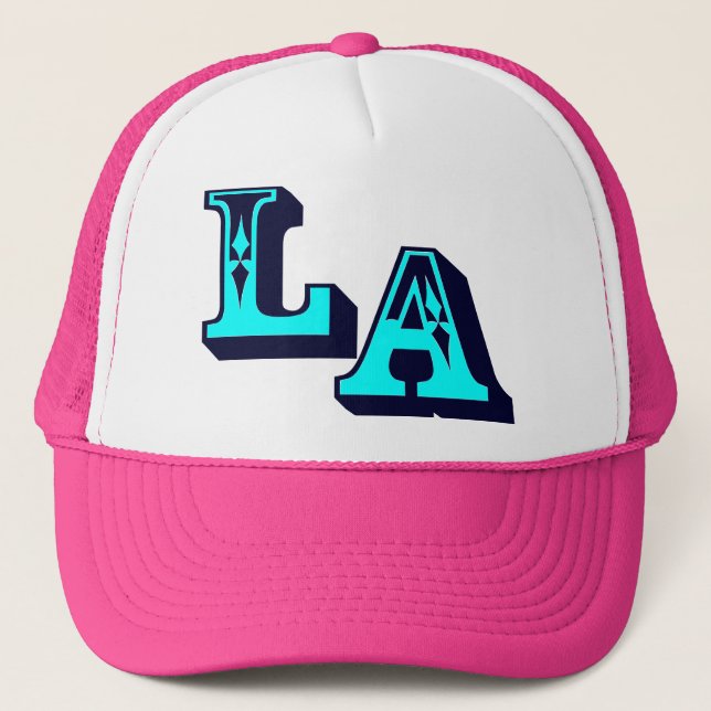 •°♥§Cool LA Logo Stylish Trucker Hat§♥°• Hat (Front)