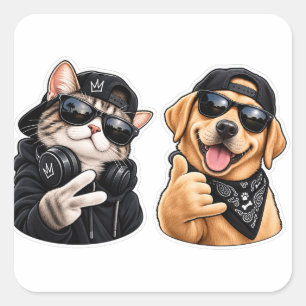Cool Labrador Dog Sticker – Funny Dog with Sunglas