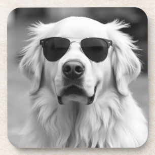 Cool Labrador with Sunglasses – Funny Dog Design Coaster