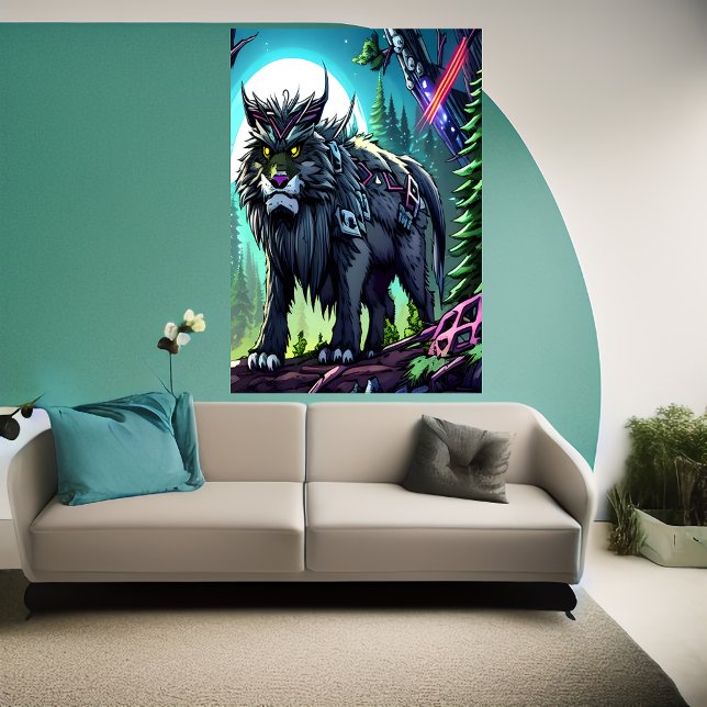 Cool large fantasy beast | AI Art Poster (Creator Uploaded)