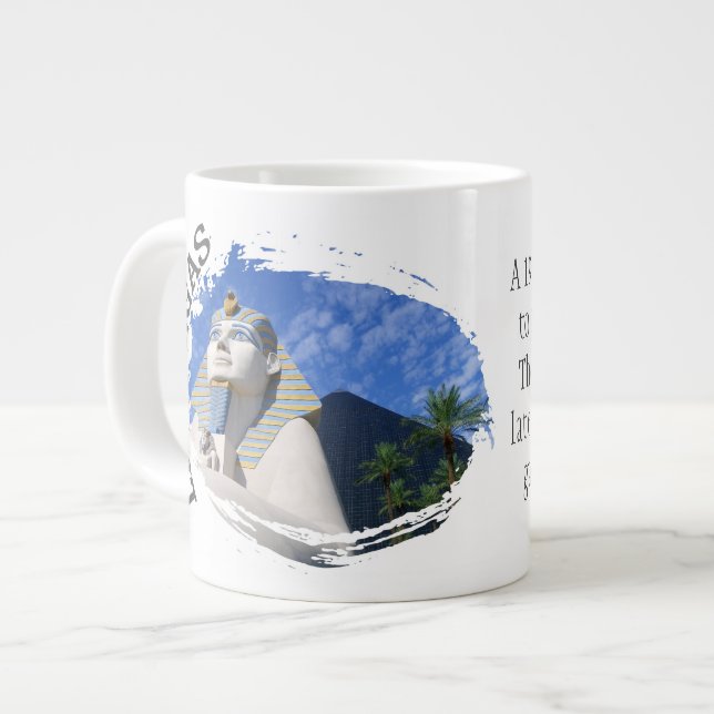 Cool Las Vegas Jumbo Mug! Large Coffee Mug (Front Left)
