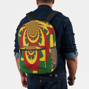 COOL Latest Jamaica's Rasta colours Printed Backpack