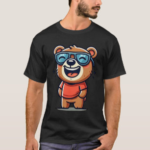 Cool Laughing Bear - Cartoon Vibes T-Shirt