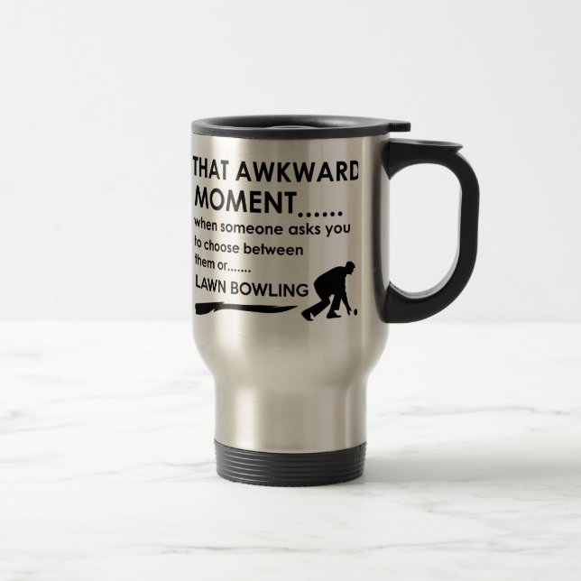 Cool lawn bowl  designs travel mug (Right)