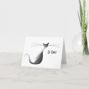 Cool Le Chat BLANK Note Card