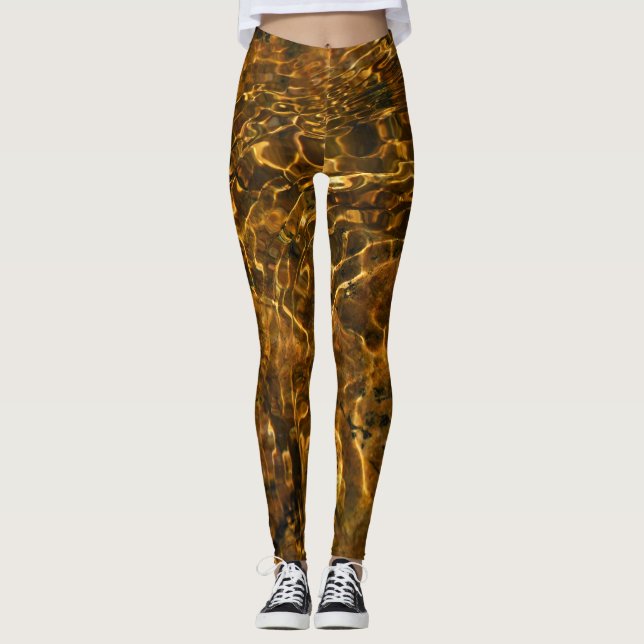 Cool leggings "Gold moment" (Front)