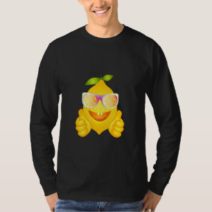 Cool Lemon In Comic Style With Sunglasses T-Shirt