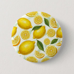 Cool Lemon Veggie 6 Cm Round Badge
