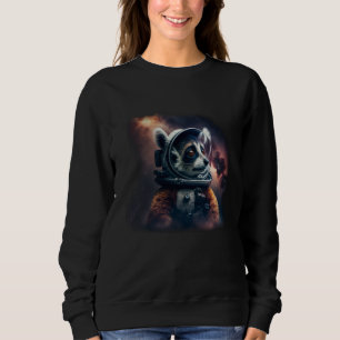 Cool Lemur Astronaut In Deep Space Sweatshirt