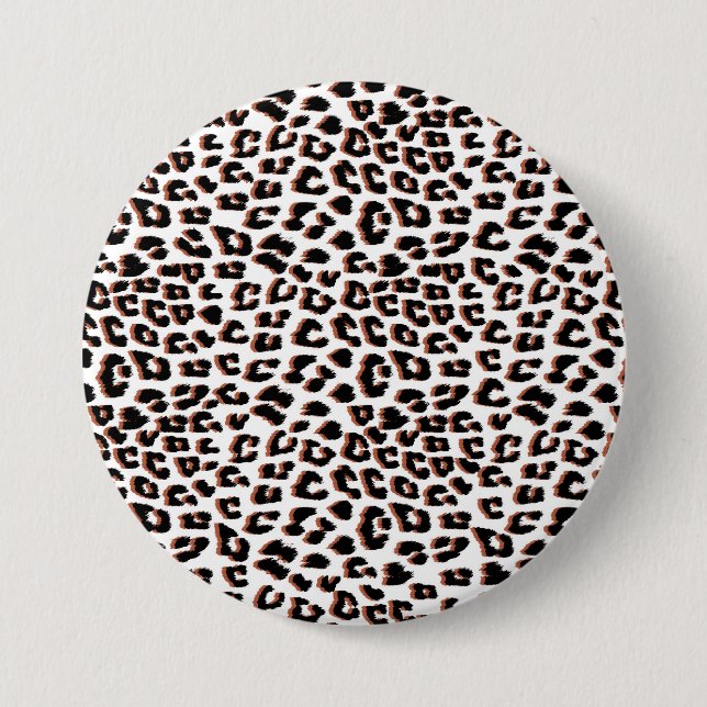 Cool Leopard Animal Print Pattern 7.5 Cm Round Badge (Front)