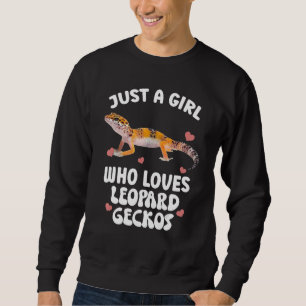 Cool Leopard Gecko For Girls Women Pet Lizard Rept Sweatshirt