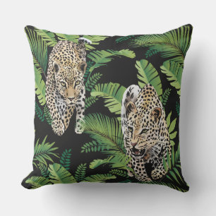 Cool Leopards Pattern throw pillows