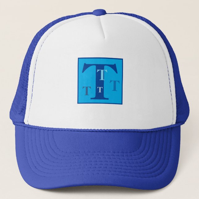 Cool Letter "T" (personalised)   T-Shirt Trucker Hat (Front)