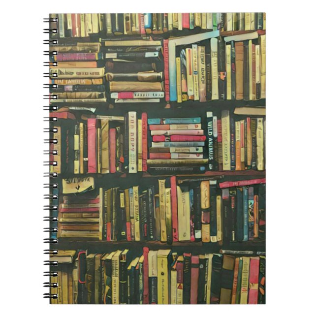 Cool library lover gift notebook (Front)